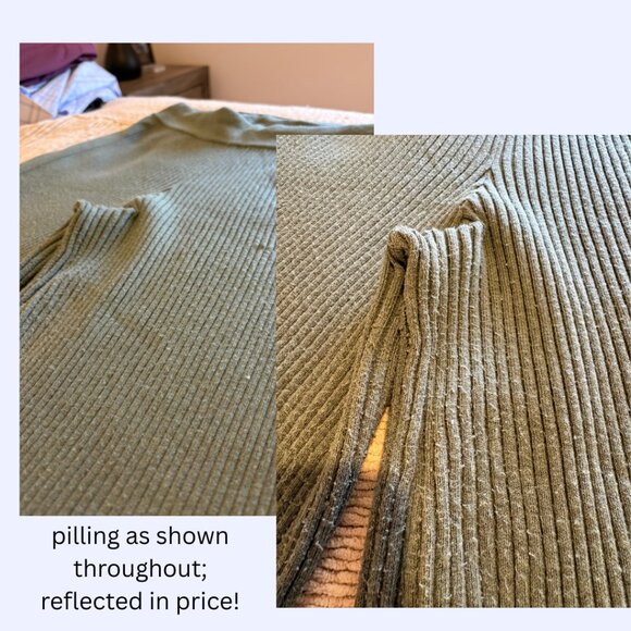 Aerie Gotta Jet! High Waisted Skater Pants, Green, Size L - Picture 3 of 5